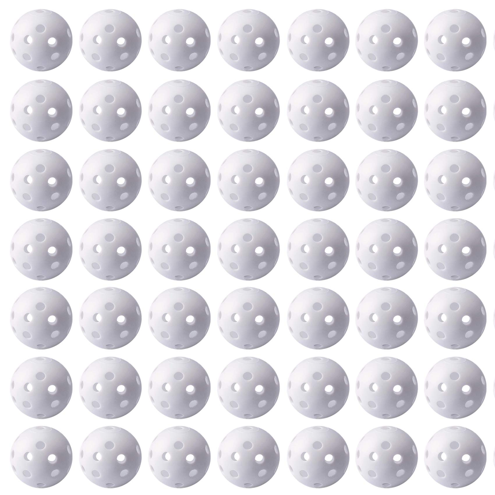 Practice Golf Balls 50 Pack, Plastic Golf Training Balls 5 Inch Golf Balls For Driving Range, Swing Training, Indoor Simulators,