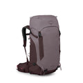 Osprey Kyte LT 45L Womens Backpacking Backpack - Lightweight Hiking & Camping Bag with Waterproof Raincover, Graphite Purple