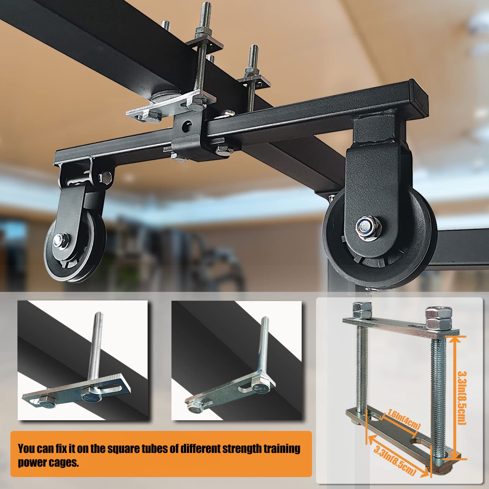 Korikahm Upgraded Cable Pulley System Gym, Lat Pull Down Machine For Home Gym Equipment, Weight Pulley System For Cable Machine,