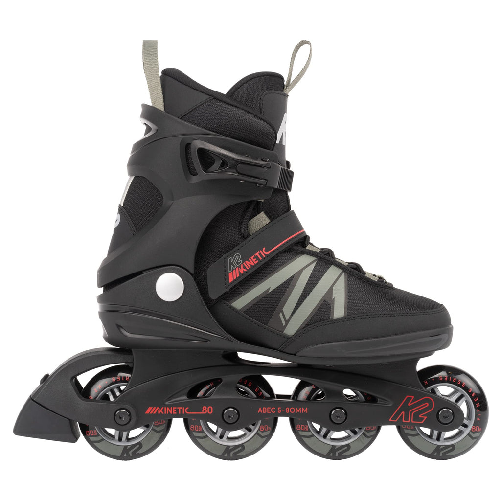 K2 Kinetic 80 Men'S Inline Skates - Black/Gray, 9.0