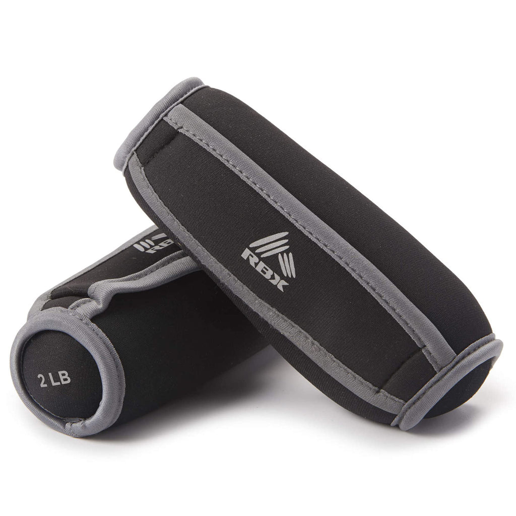 Rbx Soft Hand Weights For Walking, Running, Physical Therapy, And Aerobics - With Hand Strap For Ergonomic Grip (Set Of 2), Smal