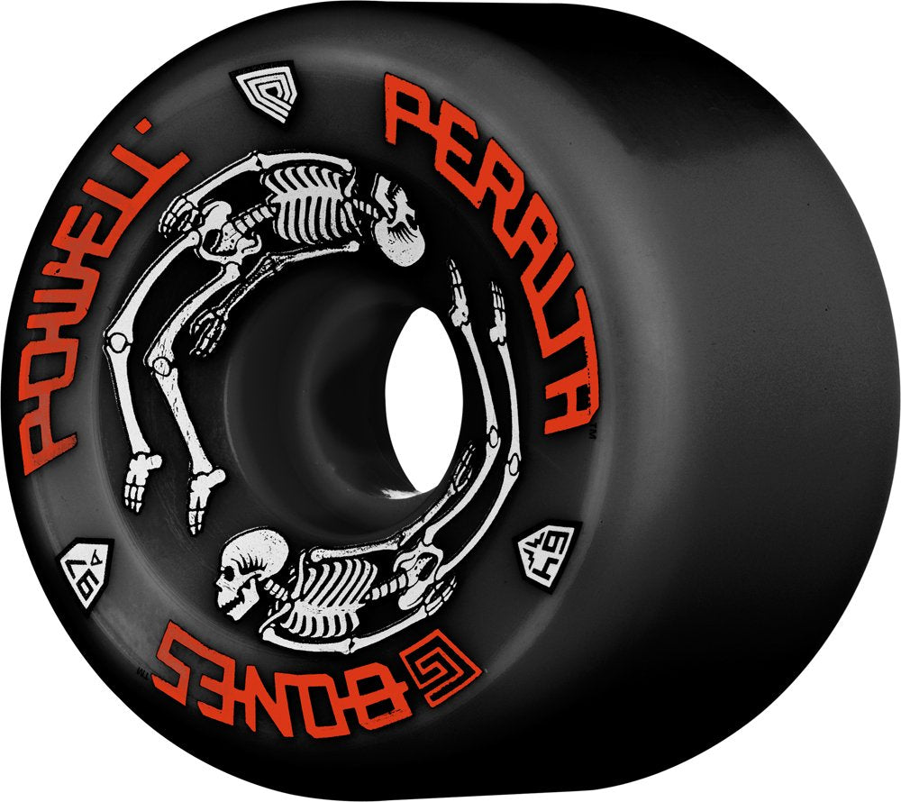 Powell Peralta G-Bones Skateboard Wheels 64Mm 97A - Black (4 Pack)