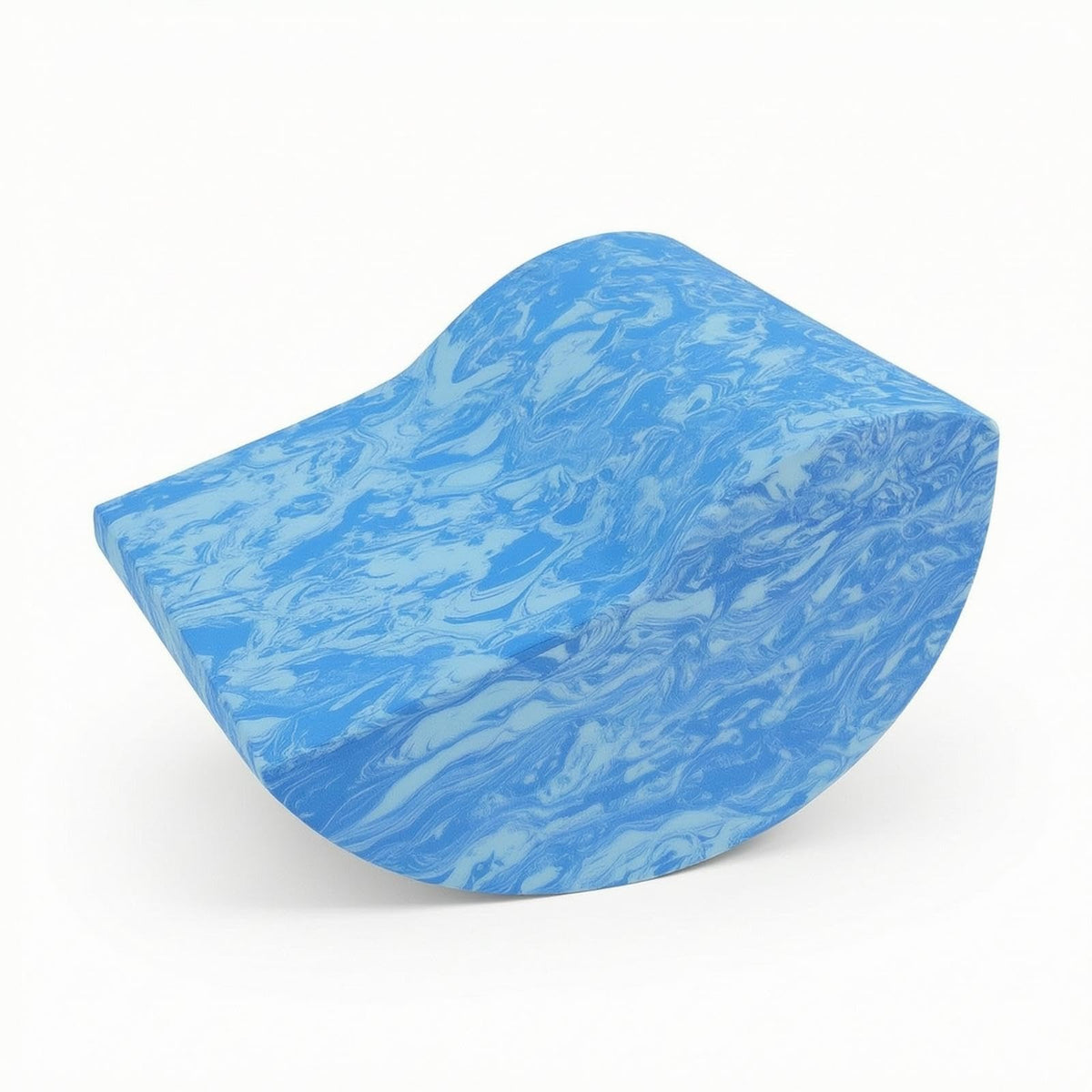 HEAVENGLOW Unsteady Base PuffShapedShaped Stretch Block with Curved Bottom Marbled Exercise Wedge for Yogis, Pilates Enthusias