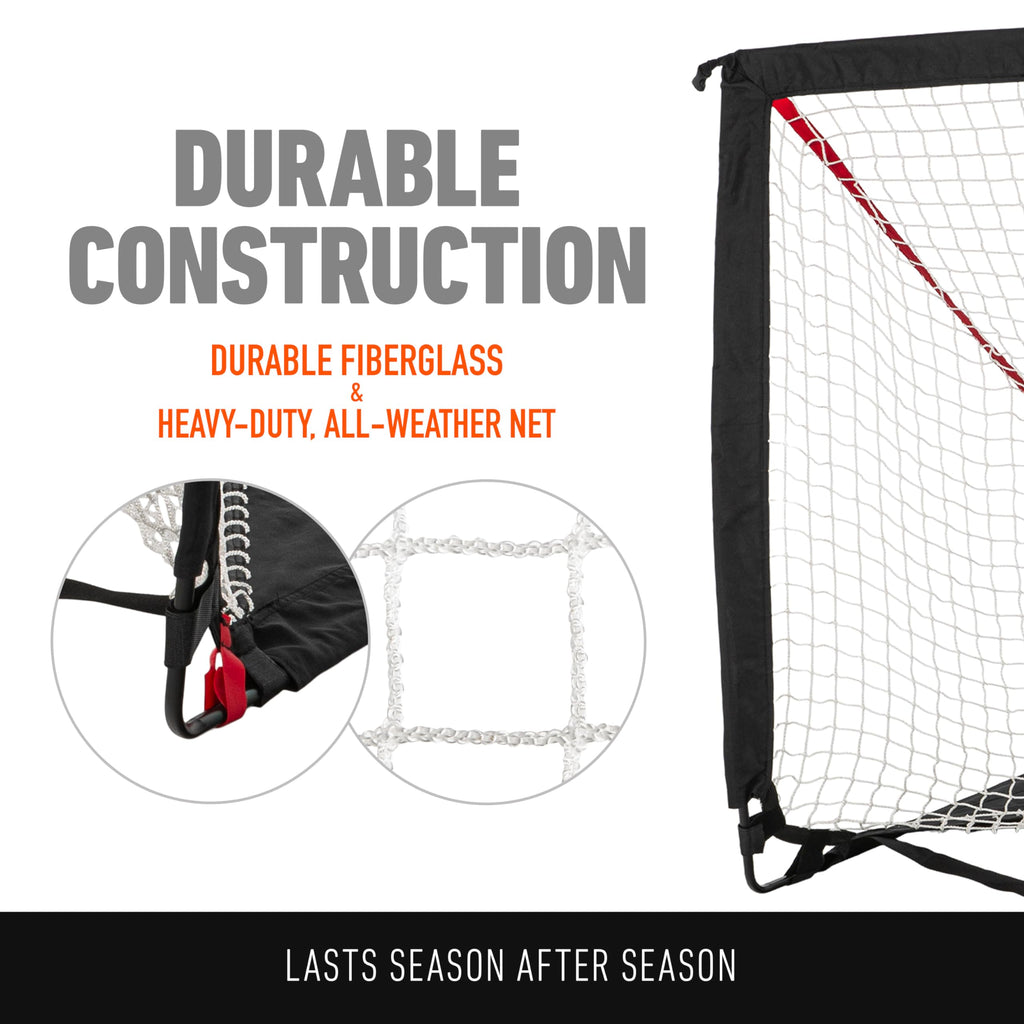 Franklin Sports Backyard Lacrosse Goal - Kids Portable Mini Lacrosse Training Net - Lax Practice Equipment - Easy Assemble Lax G