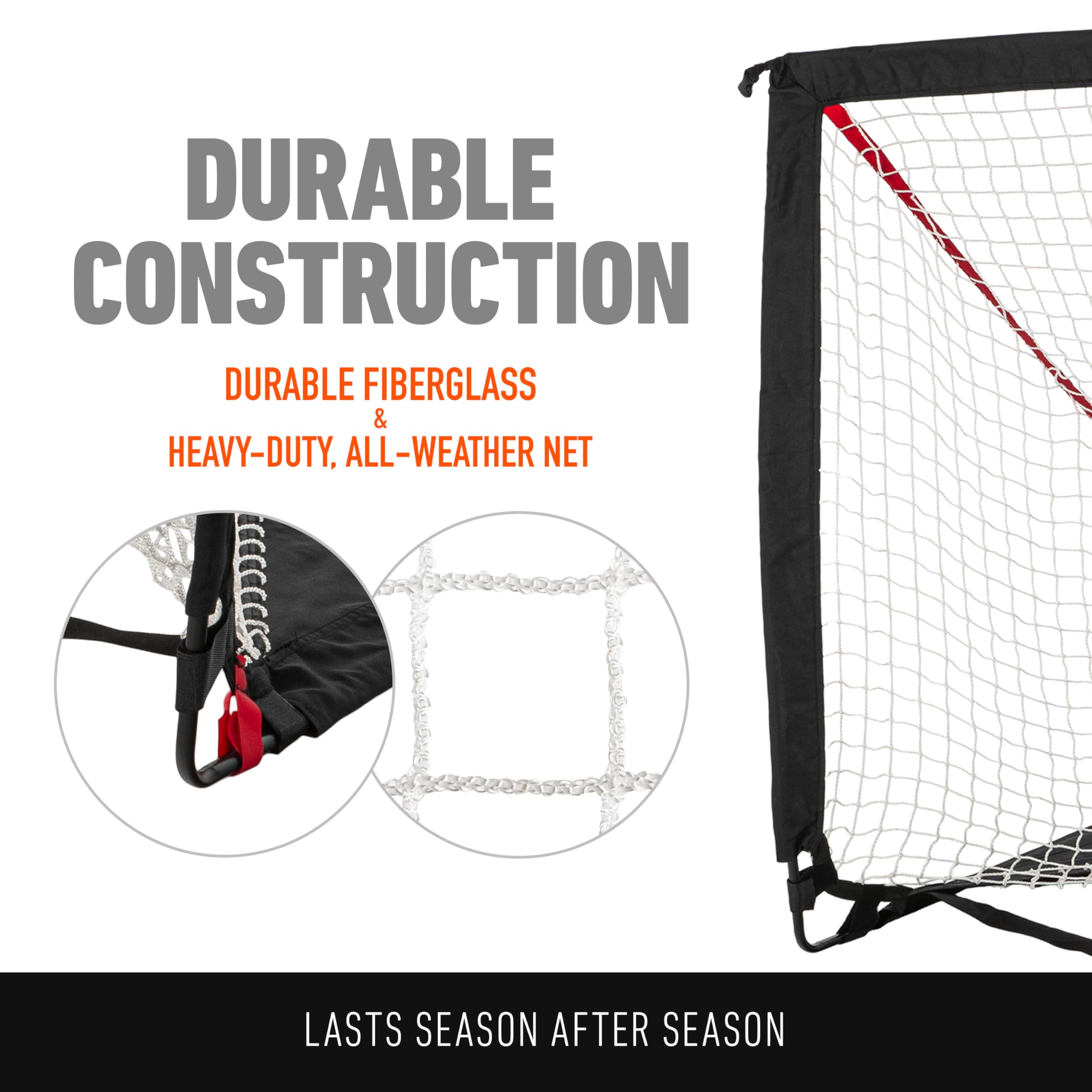 Franklin Sports Backyard Lacrosse Goal - Kids Portable Mini Lacrosse Training Net - Lax Practice Equipment - Easy Assemble Lax G