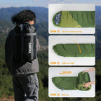 Sleeping Bags For Adults Backpacking Lightweight Waterproof Cold Weather Sleeping Bag For Girls Boys Mens For Warm Camping Hikin