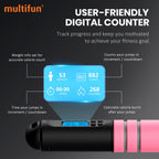Jump Rope, Multifun Speed Skipping Rope With Calorie Counter, Adjustable Digital Counting Jump Rope With Ball Bearings And Alarm