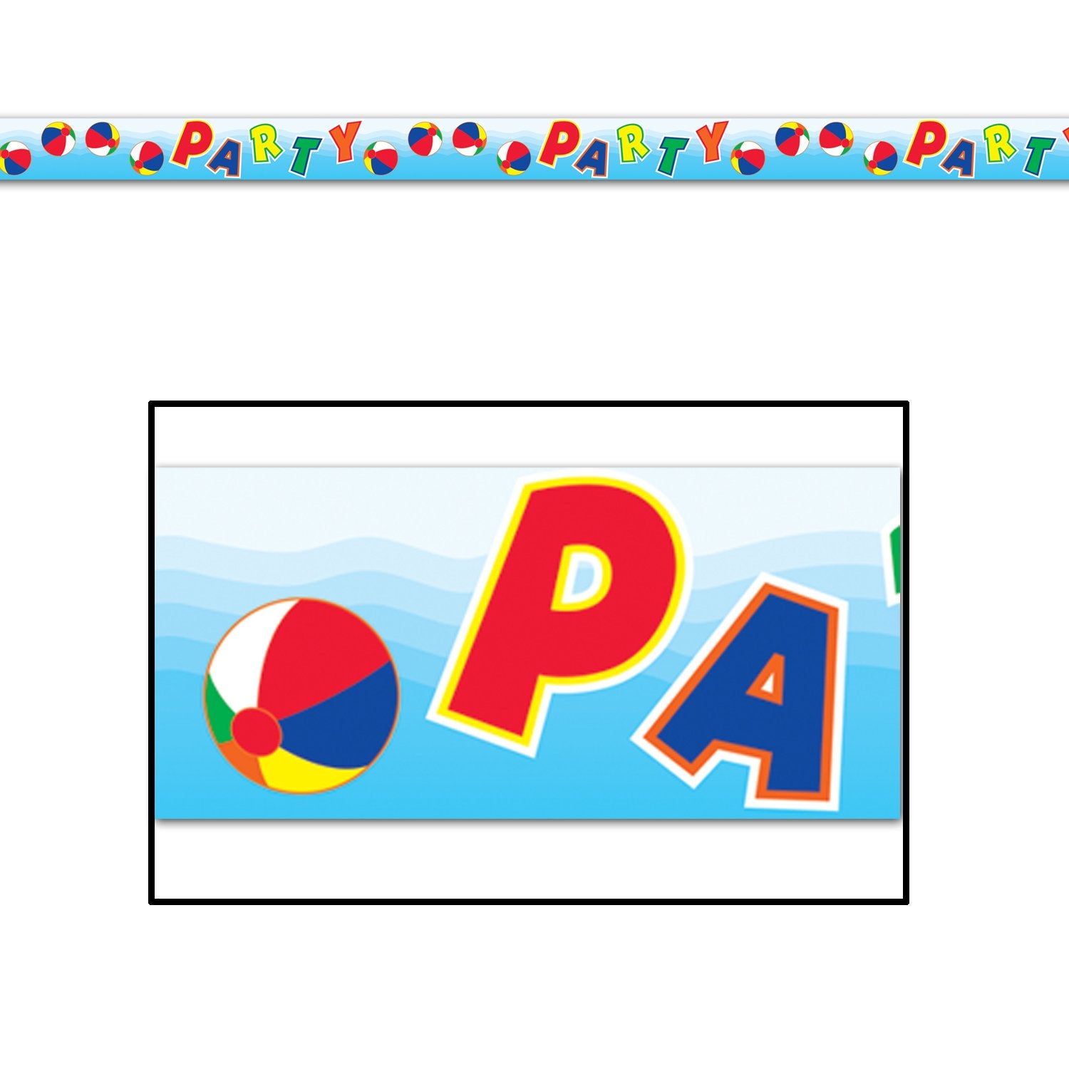 Beach Ball Party Tape Party Accessory (1 Count) (1/Pkg)