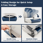 Goplus Low/High Back Boat Seats, Folding Boat Seat With Stainless Steel Screws & Aluminum Hinges, Thickened Sponge Padding, Wate