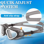 Win.Max Polarized Swimming Goggles Swim Goggles Anti Fog Anti Uv No Leakage Clear Vision For Men Women Adults Teenagers (Transpa