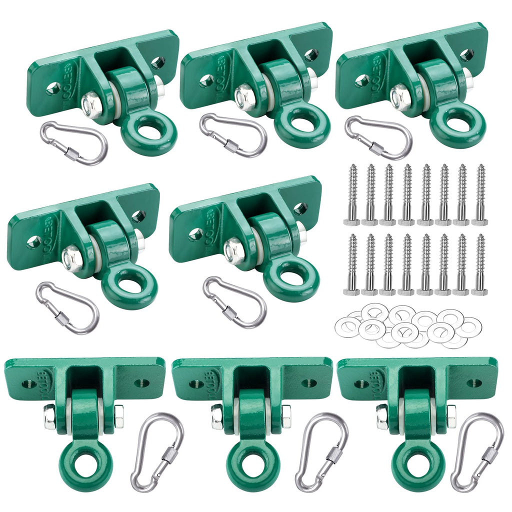 Betooll Heavy Duty Swing Hanger For Kids Playground Indoor Outdoor With Mounting Hardware Provided, Set Of 8