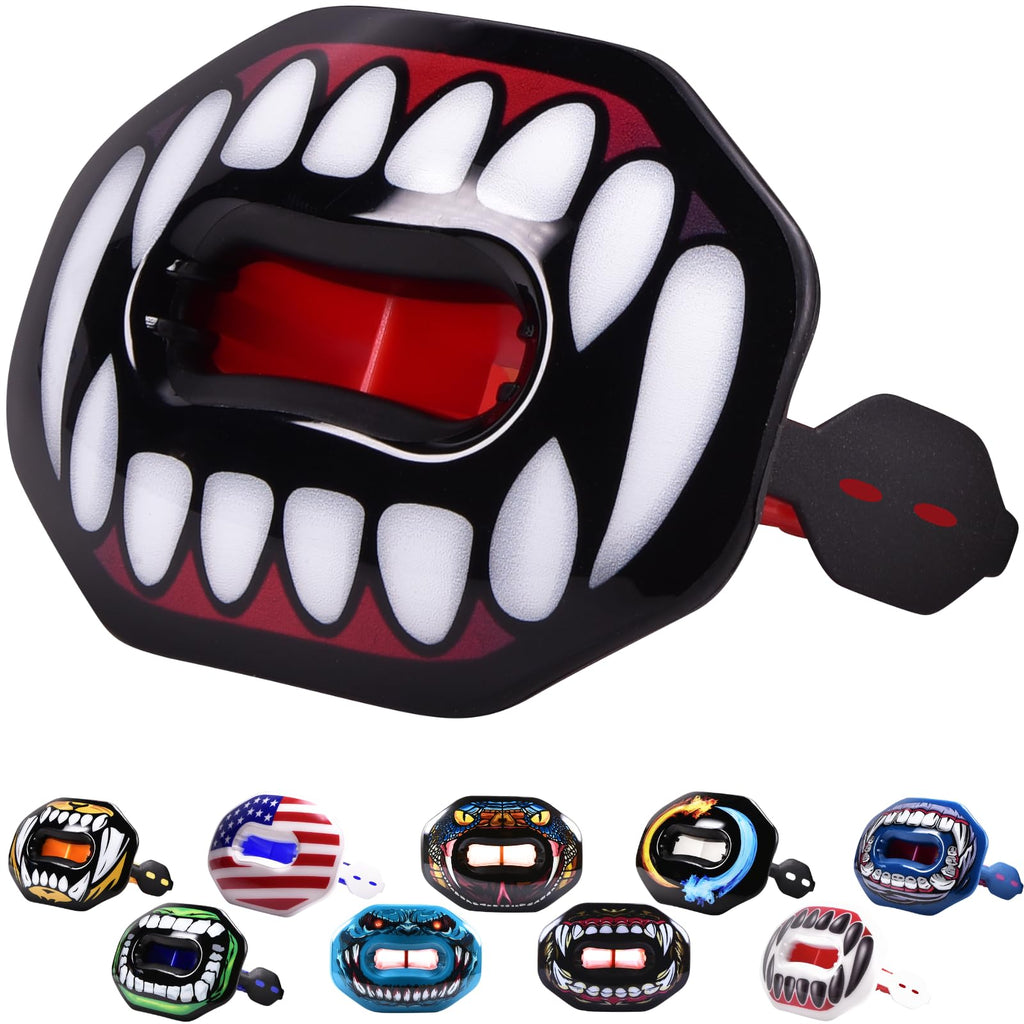 Oral Mart Vampire Fangs Football Mouth Guard - Lip Guard Mouthpiece  Lip Protector Mouthguard (Detachable Strap Included)
