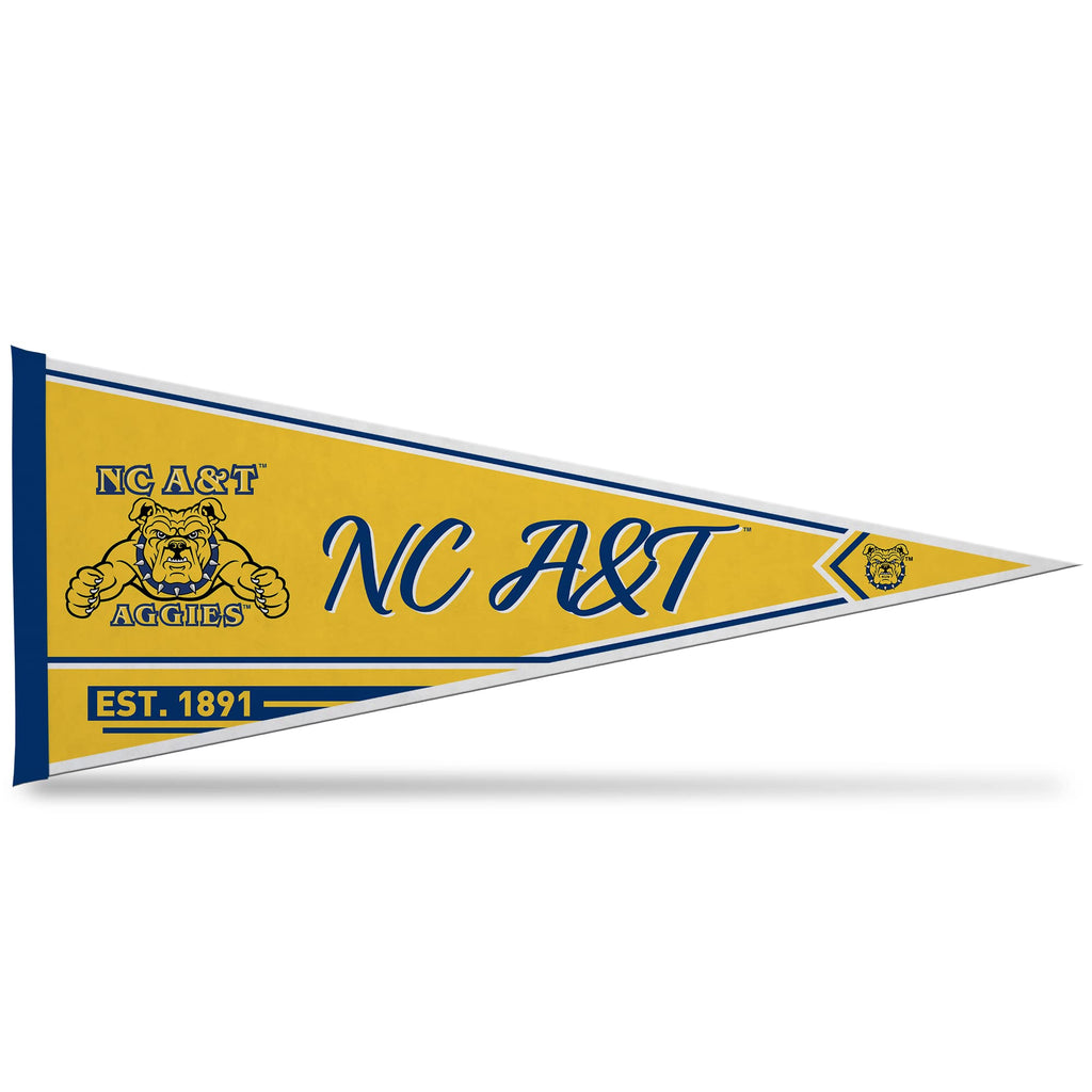 Rico Industries Ncaa North Carolina A&T Aggies Classic 12'' X 30'' Felt Wall D  Cor Pennant - Great For Home/Bed Room/Man Cave D