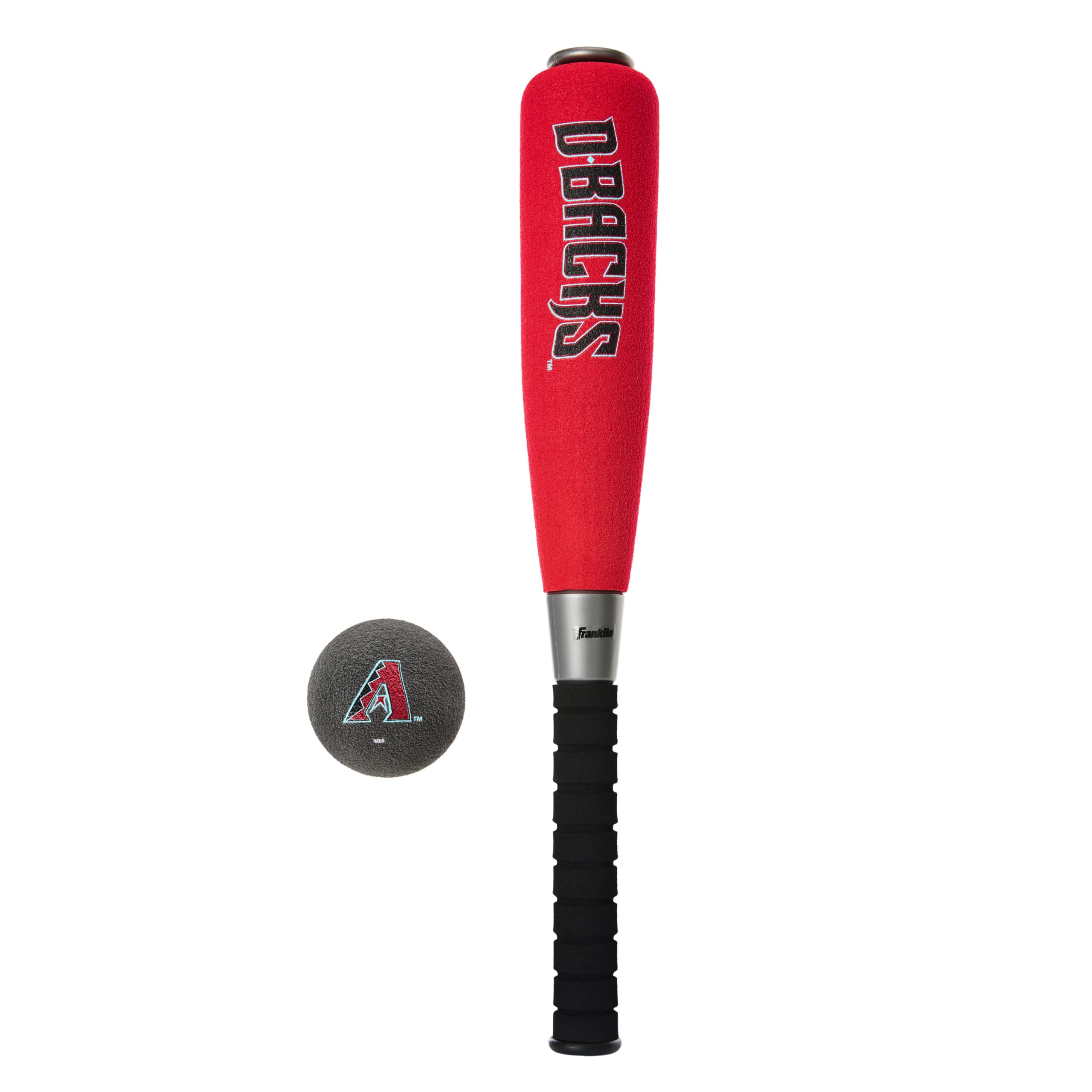Franklin Sports Mlb Arizona Diamondbacks Team Jumbo Foam Bat And Ball Set, 21-Inch, Black