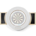 Dart Board Cabinet Surround with Built in LED Light, Includes 2 x Chalkboards and Chalkboard Pen in (White Version - Cabinet ONL