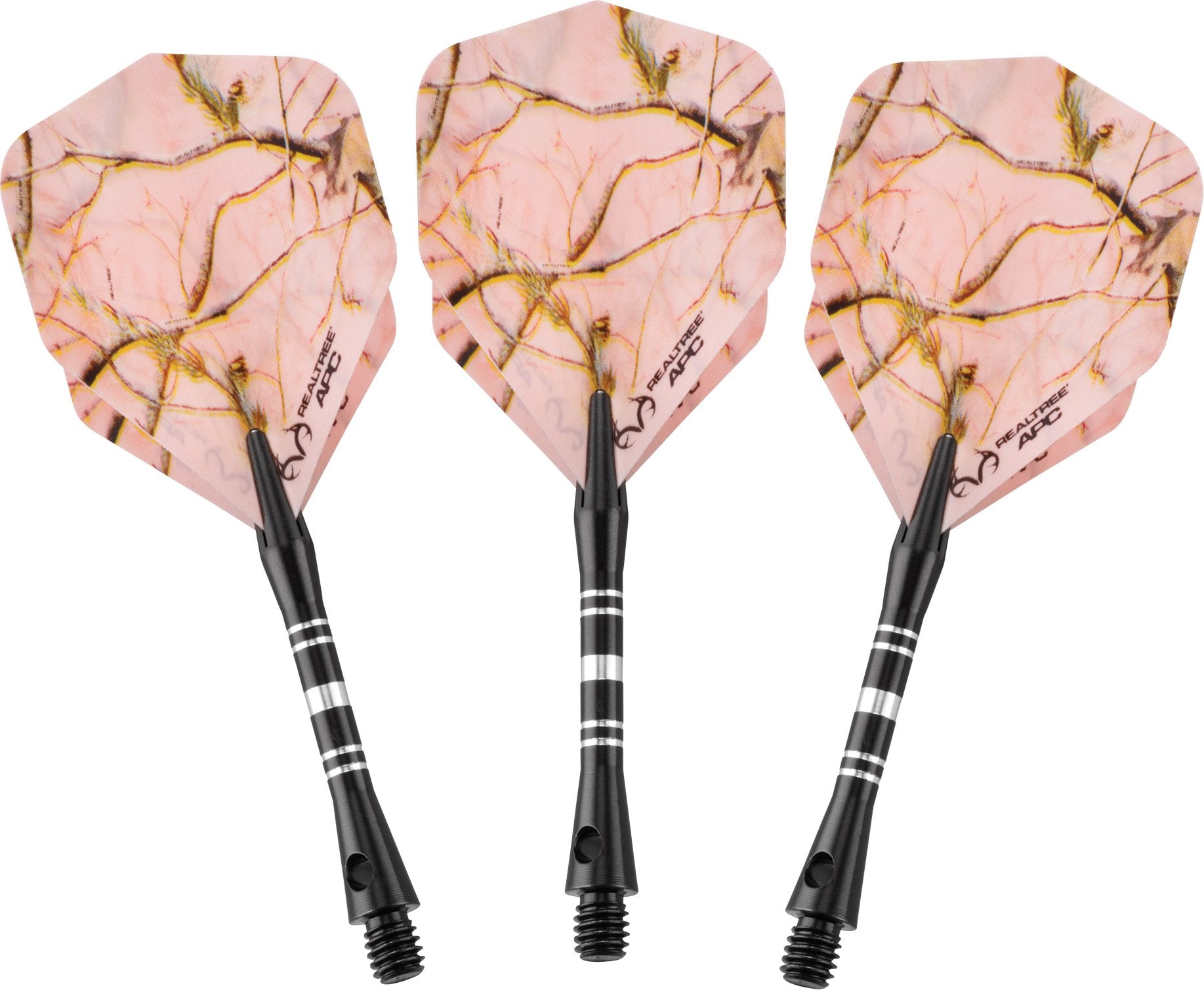 Fat Cat By Gld Products Realtree Apc Pink Camo Steel Tip Darts With Storage/Travel Case, 23 Grams , Black