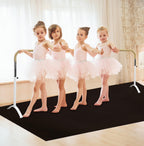Ballet Barre Portable For Home Or Studio, 6 Ft Extendable To 12 Ft Bar With Curved Shape, Height Adjustable From 27'' To 44'', I