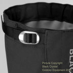 Black Crystal Hiking Ski Snow Gaiters Waterproof Breathable Nylon Women'S Black Size Medium