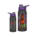 Silver Buffalo Five Nights At Freddys Lets Party    Checkerboard Water Bottle with Screw Lid, 28 Ounces