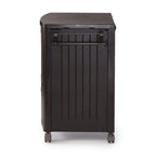 Suncast Patio Garbage Waste Trash Can Bundled W/ Patio Cooler W/ Cabinet & Wire Basket