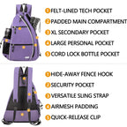 Sucipi Pickleball Bag Pickleball Backpack For Women Men Pickleball Paddle Backpack Reversible Pickleball Paddle Bag Pickleball R