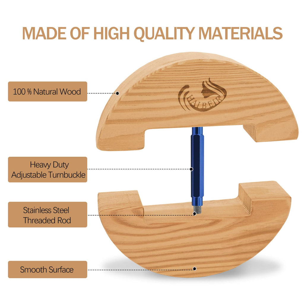 Haibeir Hat Stretcher - Heavy Duty - One Size Fits All Hat& Three Color Adjust From 6-1/2 To 9-1/2 (Blue)