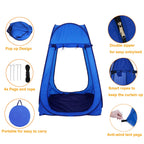 Sports Shelter Weather Tent Single Person Portable Pop Up Tent Pods Outdoor Rainproof & Windproof Double Doors For Watching Spor