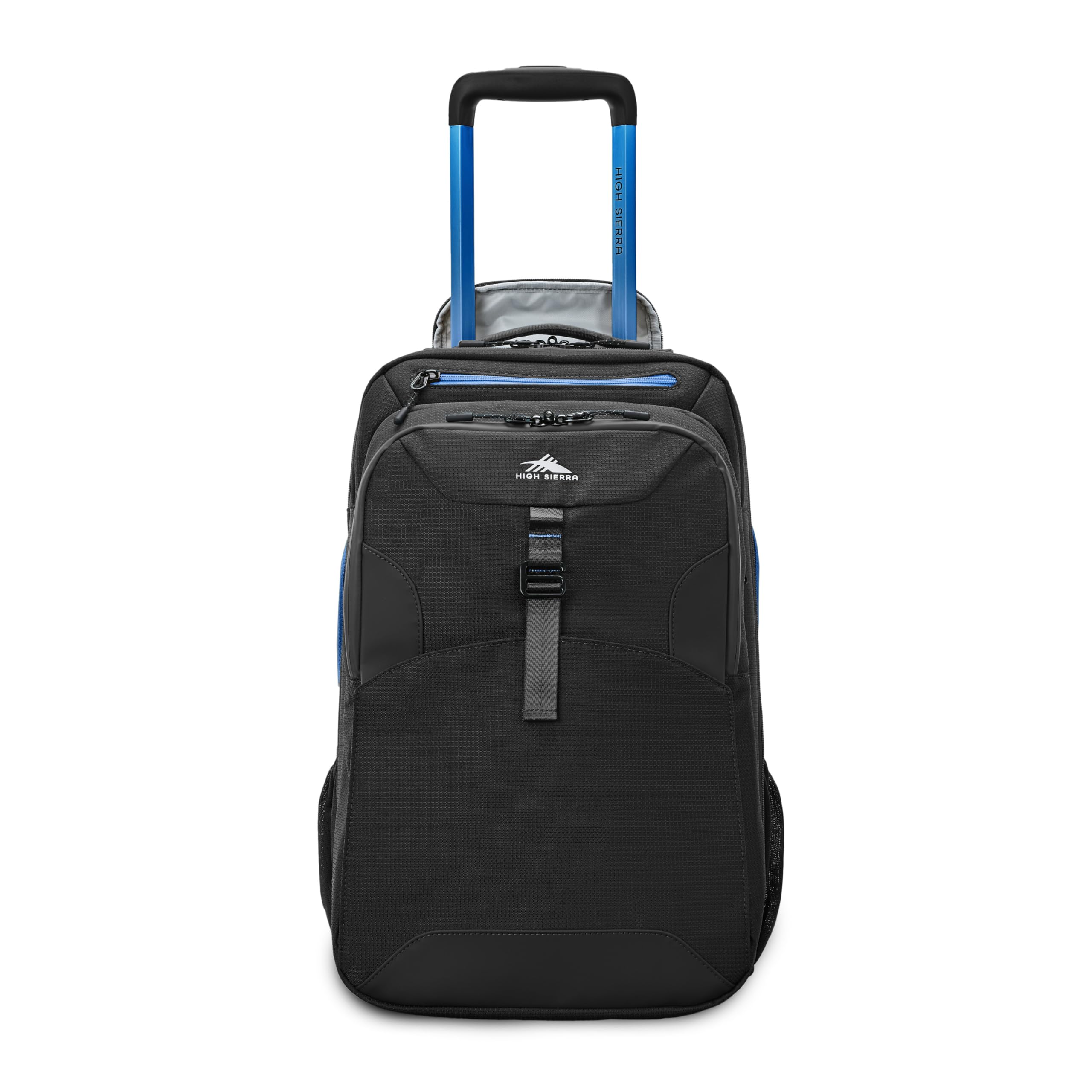 High Sierra Hi-Life 3-in-1 Convertible Wheeled Backpack - Features Removable Daypack, Stack-It Strap, Adjustable Handle, Fleeced