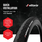 Vittoria Townee Road Bike Tire - Hybrid Bicycle Tires For Casual Riding Commuting & Courier Work - Folding 16 Inch Bike Tire