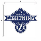 Rico Industries Nhl Tampa Bay Lightning Diamond Shape Cut Pennant - Home And Living Room D  Cor - Soft Felt Ez To Hang