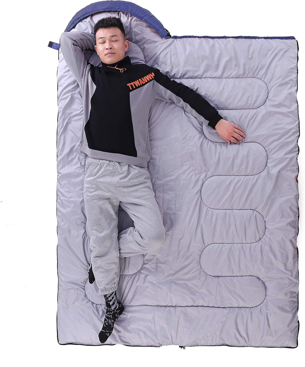 Kuzmaly Camping Sleeping Bag For Adults Kid, 3 Seasons Sleeping Bags For Camp, Hiking, Backpacking, Indoor & Outdoor S Lightweig