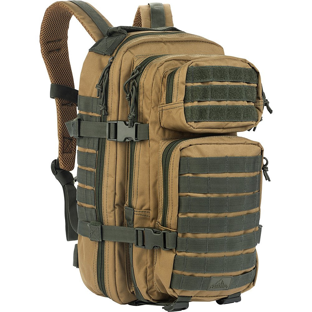 Red Rock Outdoor Gear - Rebel Assault Pack, Coyote with Olive Drab Webbing