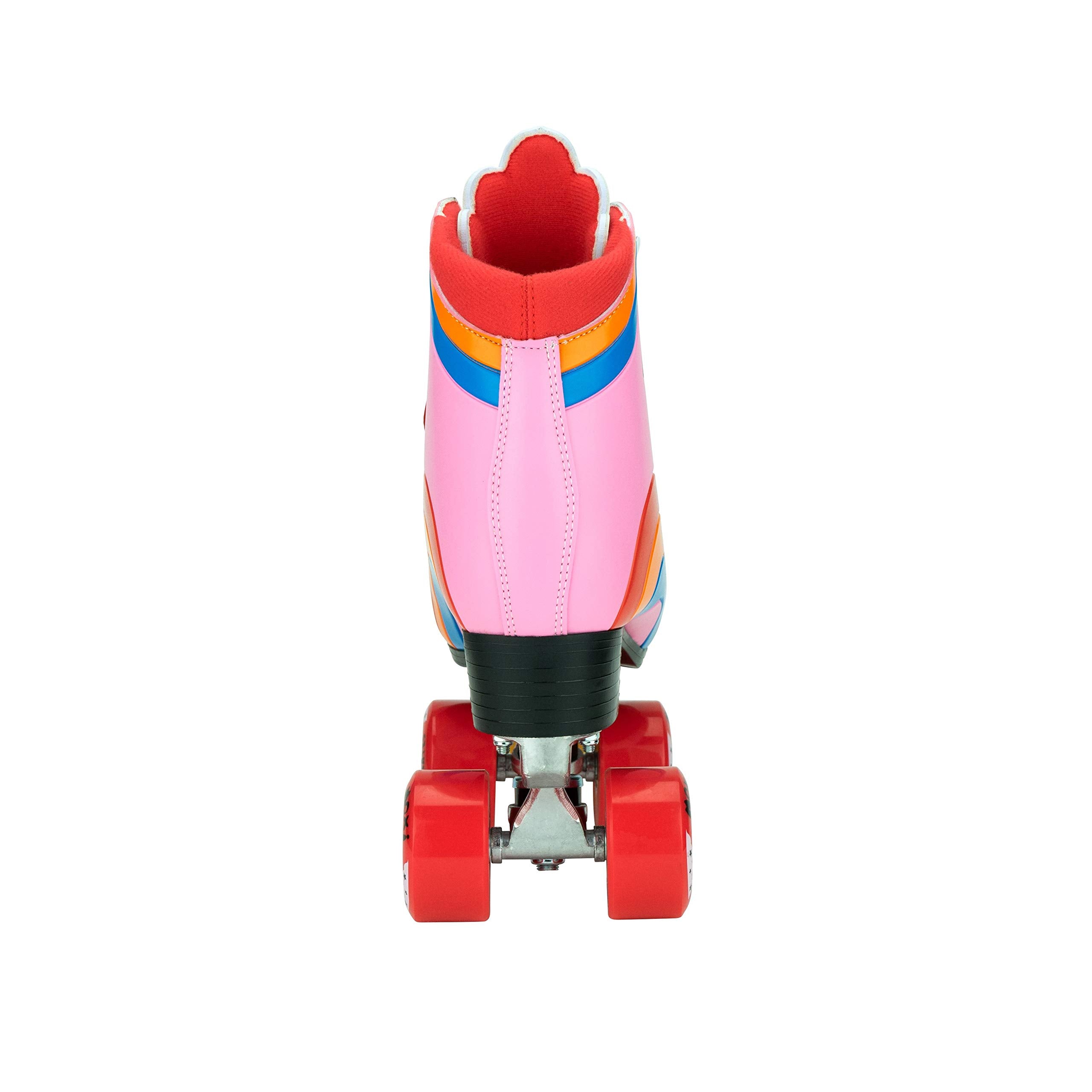 Moxi Skates - Rainbow Rider - Fun And Fashionable Womens Roller Skates | Pink Heart | Size 5