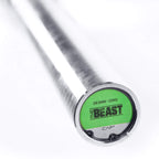 Cap Barbell The Beast Olympic Bar  For Weightlifting And Power Lifting, The Beast - Black/Chrome, No Center Knurl, 7' Olympic, (