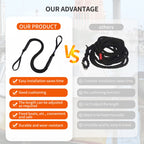 Bungee Dock Lines, 4 Feet Bungee Shock Cords Bungee Docking Rope Mooring Rope For Boat,Pwc,Jet Ski,Pontoon,Kayak,Canoe,Power Boa