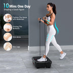 Pureroyi Vibration Plate Exercise Machine, Vibration Plate For Lymphatic Drainage Whole Body Vibration Platform Machines Helps W