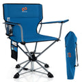 Goplus Swivel Camping Chair, Portable Lawn Chair For Adults W/Cup Holder & Carrying Bag, Folding 360-Degree Free Rotation Chair