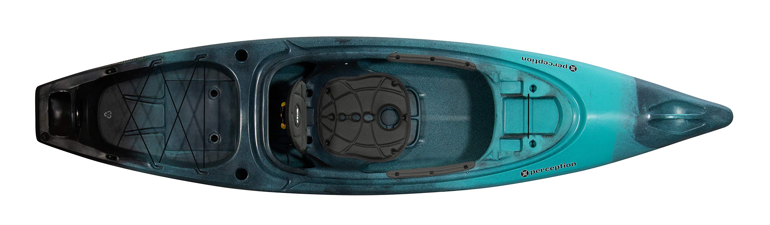 Perception Kayaks Sound 10.5 | Sit Inside Kayak for Fishing and Fun | Two Rod Holders | Large Rear Storage | 10 6 | Dapper