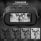 Night Vision Goggles,4K Infrared Night Vision Binoculars For Viewing In 100% Darkness With Hd Large Screen, 5X Digital Zoom & 7