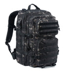 Reebow Gear Military Tactical Backpack Large Army 3 Day Assault Pack Molle Bag Backpacks (Black Camo)