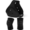 Viorawhite Wrestling Headgear Knee Pads Set For Kids Youth, Thick Sponge Anti Slip Knee Sleeve, Adjustable Wrestling Ear Guard P