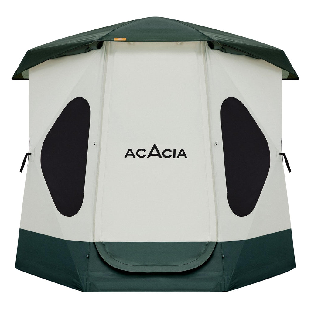 Space Acacia Camping Tent, 2-3 Person Pop Up Tent For Camping With 6'10'' Height, 1 Door, 8 Windows, Waterproof Easy Setup Insta