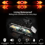 Ruishika E Scooter Turn Signal,Scooter Bike Turn Signal/Blinker/Tail Light With Remote Control Compatible With Xiaomi M365/Pro2/