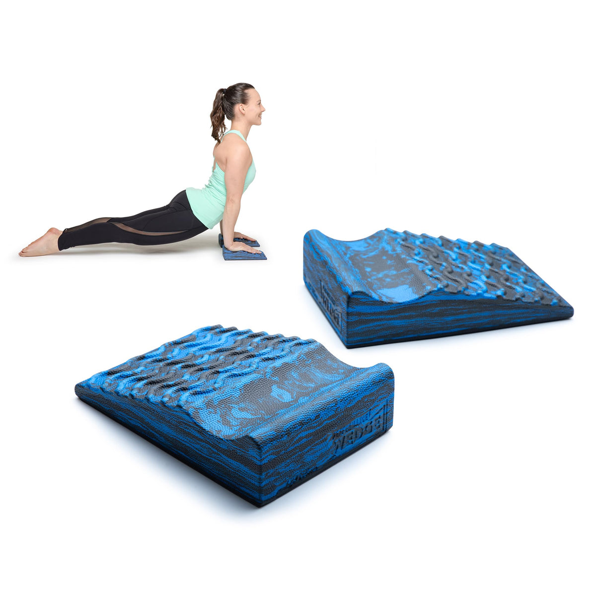 OPTP Performance Wedges  Foam Supports for Fitness, Yoga, Pilates, and Physical Therapy Exercise: Ideal Squats, Planks, Pushups
