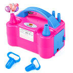 Nulink Electric Portable Dual Nozzle Balloon Blower Pump Inflation For Decoration, Party [110V~120V, 600W, Rose Red]