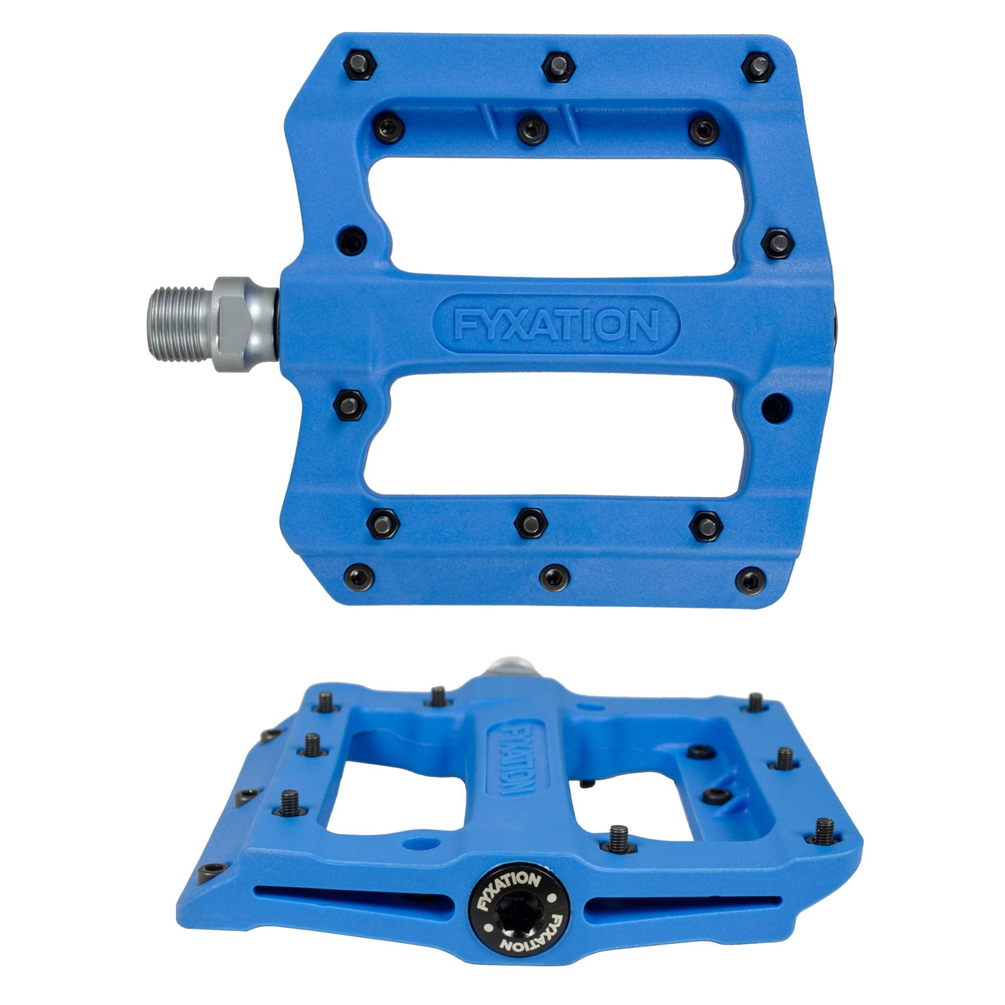 Fyxation Mesa Mp Nylon Thin Platform Pedal, Blue, Standard