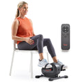 Sunny Health & Fitness Smart Motorized Mini Exercise Bike, Dual Function Portable Under-Desk Pedal Trainer for Low-Impact Cardio