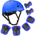 Kamugo Kids Bike Helmet, Toddler Helmet For Ages 2-8 Boys Girls With Sports Protective Gear Set Knee Elbow Wrist Pads For Skateb