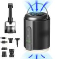 Origem Portable Air Pump, 5.2Kpa Mini Electric, Rechargeable Battery With Camping Light, Quick Inflate/Deflate For Pool Floats,