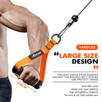 Exercise Handles, Gym Replacement Handle Attachments For Cable Machine Pulleys, Resistance Band And Strength Trainer, Pull Down